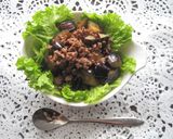 ナスとひき肉の甘辛丼作り方4写真