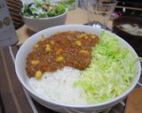 大豆入りキーマカレー☆キャベツ添え☆作り方7写真