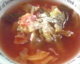 真心入り手抜なキャベツとトマトのスープ作り方5写真