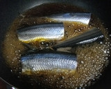簡単麺つゆで♪さんまの煮付け♪ごぼう添作り方1写真
