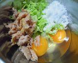 キャベツとツナ入りの卵焼き♬作り方2写真
