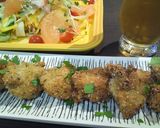 柔らかサクッ☆鶏むね肉の香草パン粉焼き☆作り方8写真