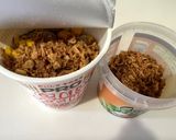 カップヌードル　フライドオニオン味作り方1写真