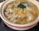 鍋焼きうどん(手作り揚げ玉入り)作り方6写真