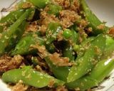 時短！スナップエンドウの胡麻ぽんぶし作り方4写真