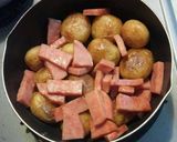 小粒新じゃががうまい！ハムじゃが作り方3写真