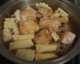 鶏肉とたけのこのお酢照り煮作り方3写真