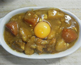 余ったカレーで☆とろーり卵の焼きカレー作り方2写真