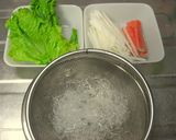 食感楽しい☆プチプチ海藻麺の生春巻き♪作り方1写真