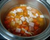 ヘルシー！ベーコンと野菜のごろごろスープ作り方3写真