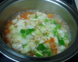 ヘルシー！ベーコンと野菜のごろごろスープ作り方5写真