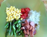アスパラのふんわり♪カレーキッシュ作り方1写真