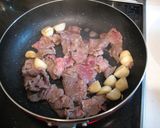 にんにくを食べる！塩だれ牛肉炒め！作り方4写真