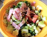 あまり野菜と塩麹きのこのパスタ作り方2写真