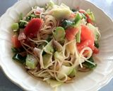 あまり野菜と塩麹きのこのパスタ作り方4写真