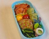 ○お弁当に〜ドット柄のハンバーグ○作り方5写真