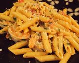 エビのハーブクリームパスタ作り方6写真