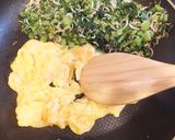 ＊大根の葉としらすの卵炒め＊作り方5写真