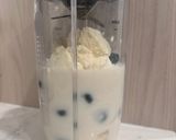 バナナブルーベリーの豆乳スムージー作り方1写真
