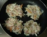 お好み焼き？ﾊﾝﾊﾞｰｸﾞ？豚色々焼き作り方3写真