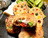 簡単★えんどう豆の塩麹つくね焼き作り方7写真