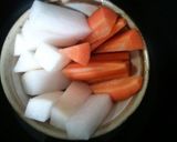 蒸し野菜の松の実和え作り方4写真