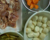 とり肉と里芋のうま煮作り方1写真