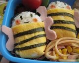 ミツバチのお弁当（キャラ弁）作り方2写真