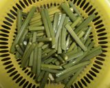 ニンニクの芽炒め作り方1写真
