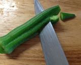 キャラ弁☆オクラのワニくん☆作り方3写真