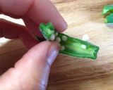 キャラ弁☆オクラのワニくん☆作り方5写真