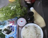 簡単！サラダ巻き（弁当シリーズ）作り方1写真