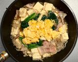 ベーコンと豆腐とホウレン草と卵のうま煮作り方6写真