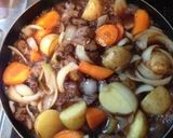 牛すじ肉でシチュー作り方5写真