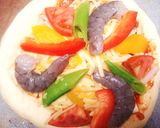 豆乳入り！ヘルシー♪えびまめピザ作り方3写真