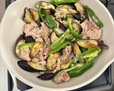 ☆簡単☆茄子とピーマンのとろ旨ひき肉炒め作り方3写真
