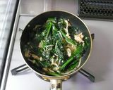 法蓮草・ツナ・えのきの麺つゆバター炒め★作り方3写真