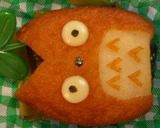キャラ弁に☆さつま揚げのトトロ♪作り方4写真