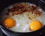 カリカリ梅とシラスの卵おじや作り方1写真