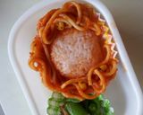 キャラ弁 ライオン弁当作り方2写真