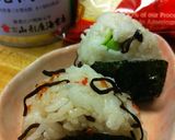 うんまい！枝豆と塩昆布ののりチーおにぎり作り方5写真