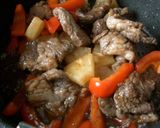 パイン＆パプリカ＆牛肉のカラフルソテー作り方8写真