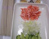 干しそばde冷やしたぬきそば・桜エビ入り作り方3写真