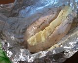 魚焼きグリルde チーズ＆鶏肉ホイル焼き作り方6写真