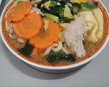 具だくさん減塩味噌煮込みうどん作り方10写真