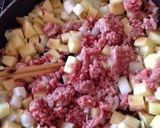 挽肉とじゃがいものソースチーズ焼き作り方2写真