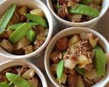 挽肉とじゃがいものソースチーズ焼き作り方6写真