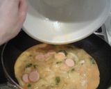 魚肉ソーセージのオープンオムレツ作り方5写真