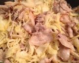 豚肉とキャベツのガーリック焼きそば作り方4写真