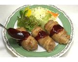 豚バラ肉巻きハンバーグ★動画あり★作り方34写真